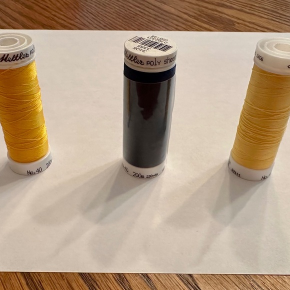 Mettler Polysheen (10) + OESD YenMet (2) Embroidery Thread Part. Used 12 Colors - Picture 5 of 7